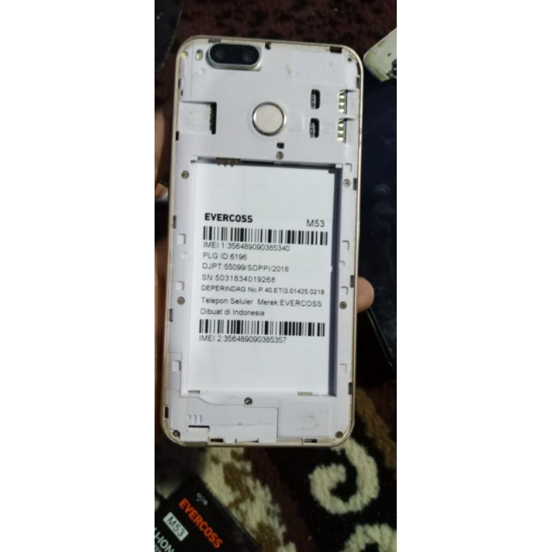 mesin hp evercoss m53 mesin yala normal minus lcd tc