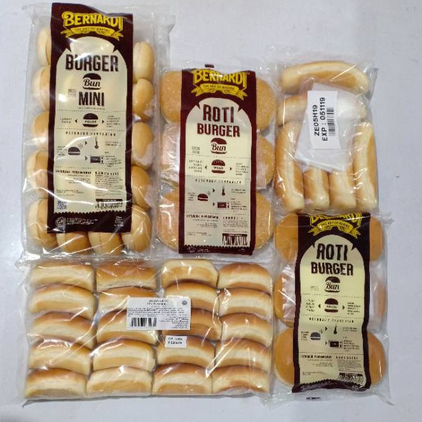 

New Arrival BERNARDI aneka roti burger hotdog plain rolls