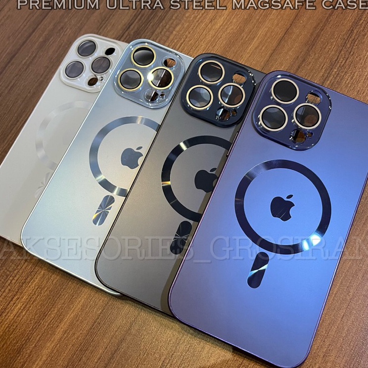 Sikat Sekarang NEW  ORIGINAL ULTRA STEEL MAGSAFE CASE IPHONE 11 12 13 14 PRO MAX PLUS