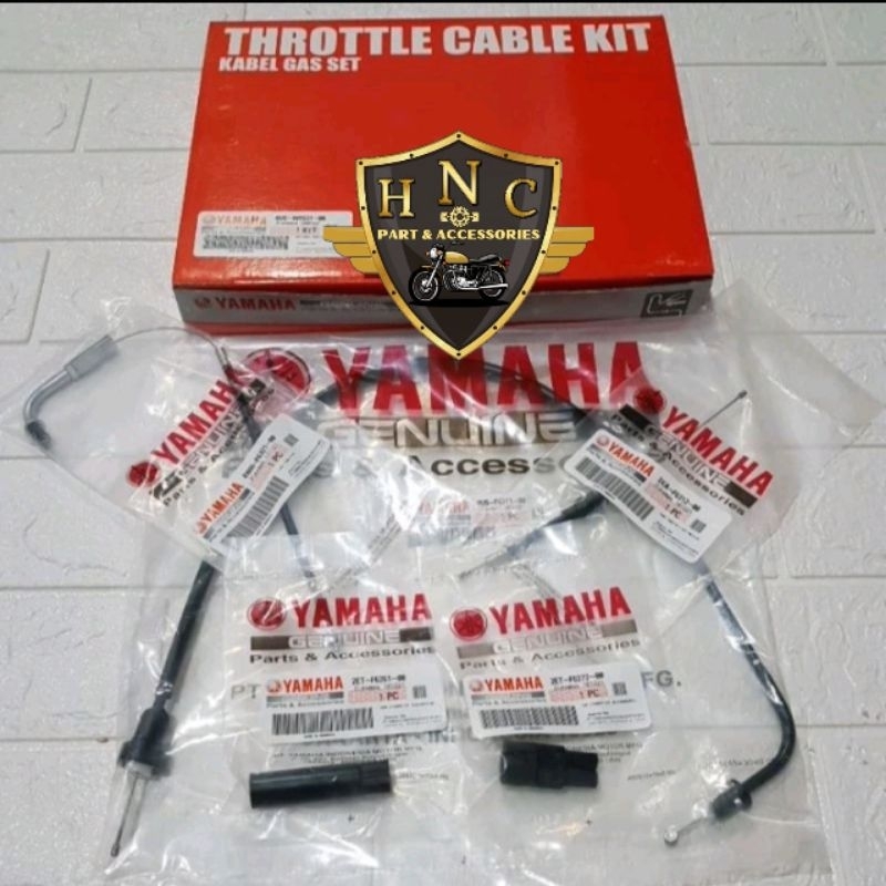 KABEL GAS SET ASSY FIZ R FIZR FIZ FORCE ONE ORIGINAL YAMAHA YGP 4US