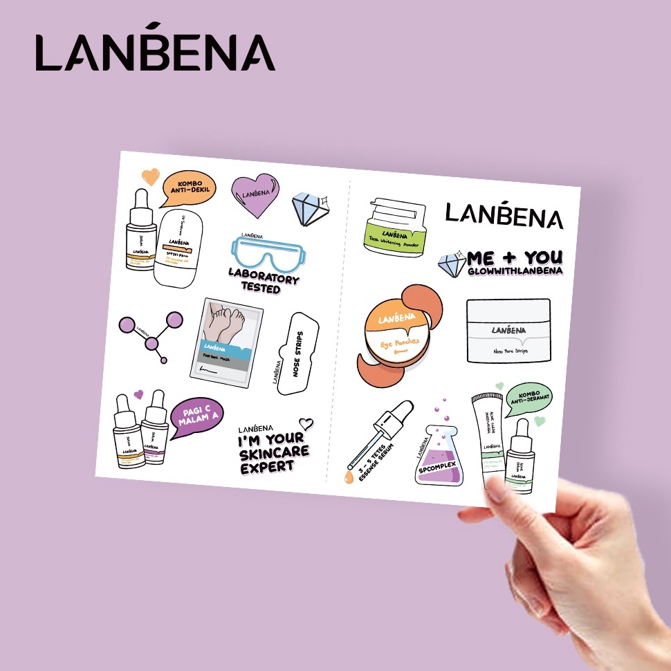 

Kirim Sekarang.. LANBENA Limited Edition Sticker 1pc IVD