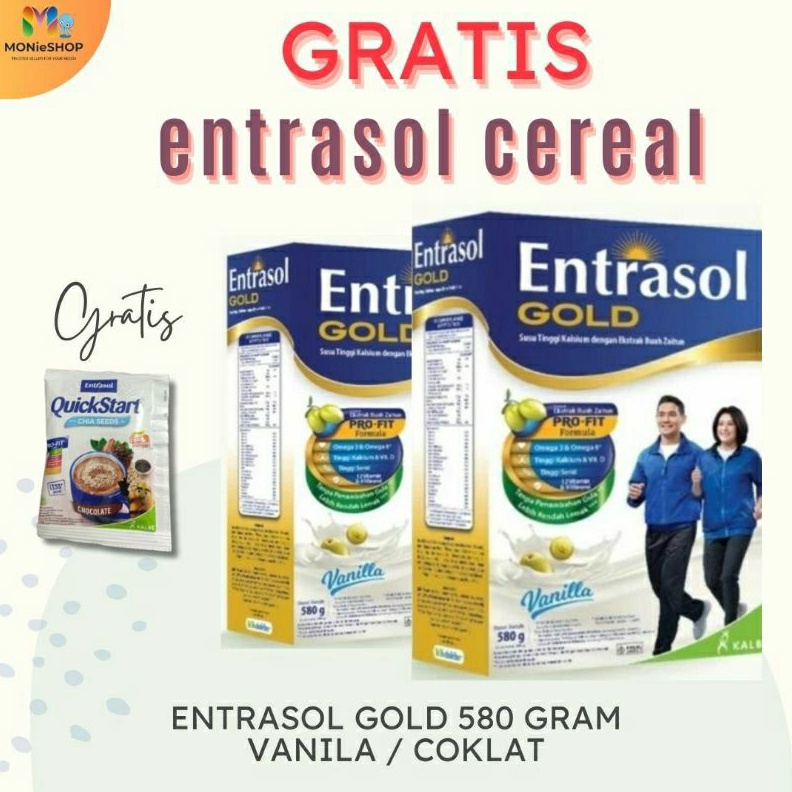 

Terbaru 12.12 Entrasol Gold 600gr 580 gram Coklat/vanila !