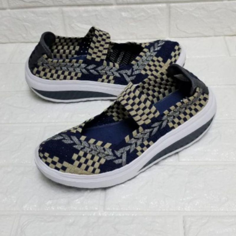 JUAL SEPATU RAJUT KIDDO WEDGES/ SEPATU WANITA/ SEPATU RAJUT KIDDO