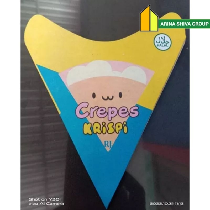 

300 LEMBAR KEMASAN CREPES LIPAT BAHAN DUPLEK PUTIH SUPER QUALITY | KERTAS LEKER KREPES CRISPY HIGH QUALITY | BOX LEKKER WAFFLE CROFFLE MURAH PRODUK TERBARU | TOKO KEMASAN ONLINE | TOKO ANEKA KEMASAN OFFICIAL | SHIVACORP 1966