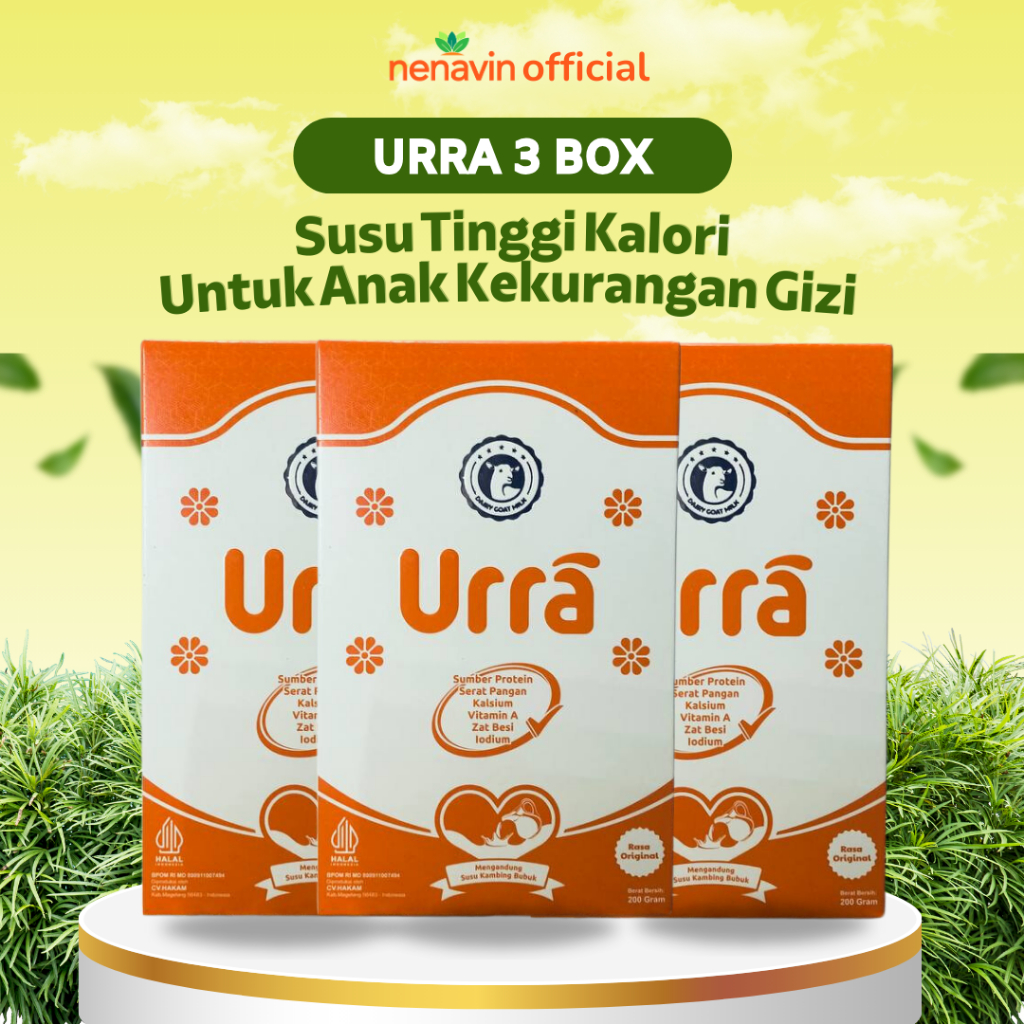 

[PROMO 3 BOX] SUSU URRA - Susu Gemuk - Suplemen Penggemuk Badank - Susu Anak - Penambah Nafsu Makan - Susu Kambing Sapera Saneen Eropa 200g