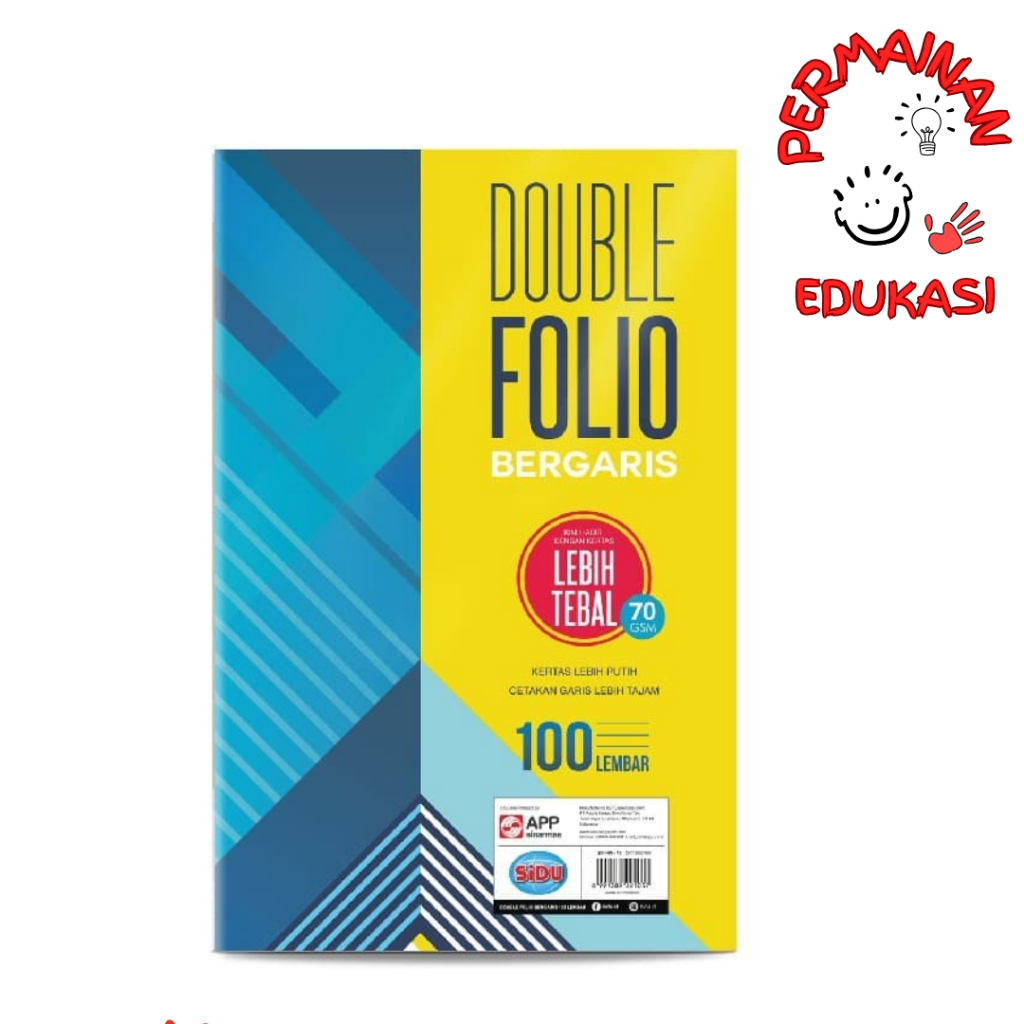 

SiDU Double Folio Bergaris 10 lembar 70 GSM