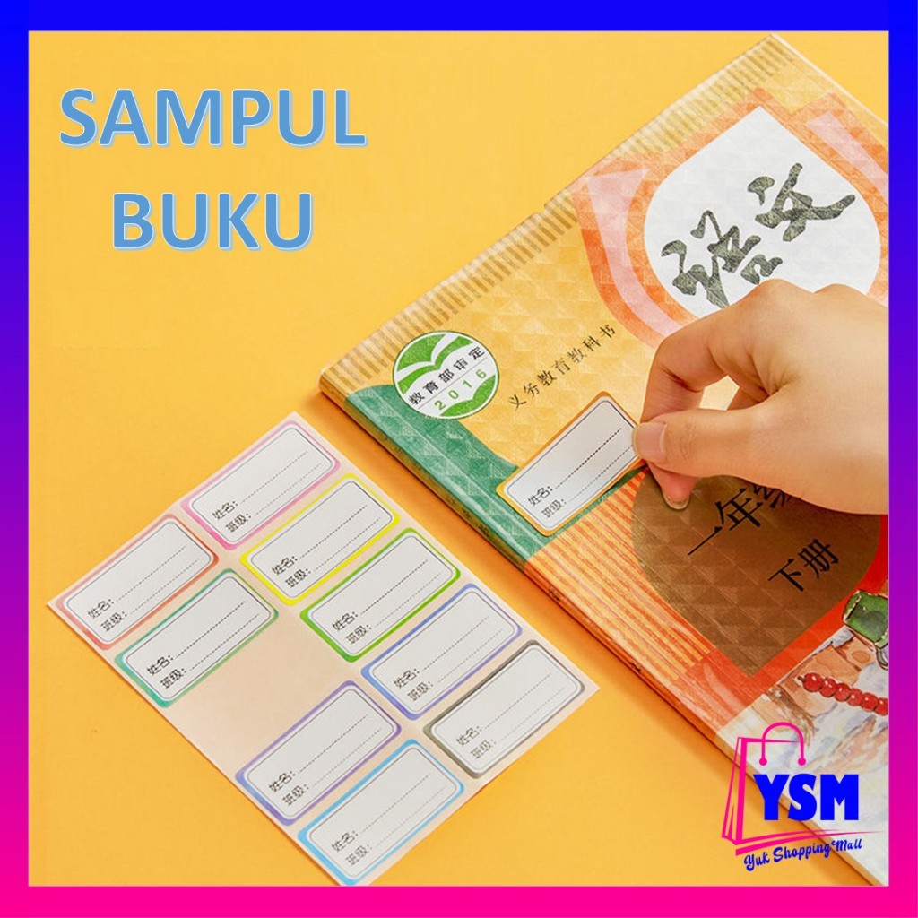 

YSM Stiker Sampul Buku Isi 10 Lembar Self-Adhesive Book Cover Waterproof Sticker Sampul Buku Tulis Sekolah Diamond Transparant Polos Pelindung Cover Buku Dengan Perekat Model Buram Tahan Air 10Pcs