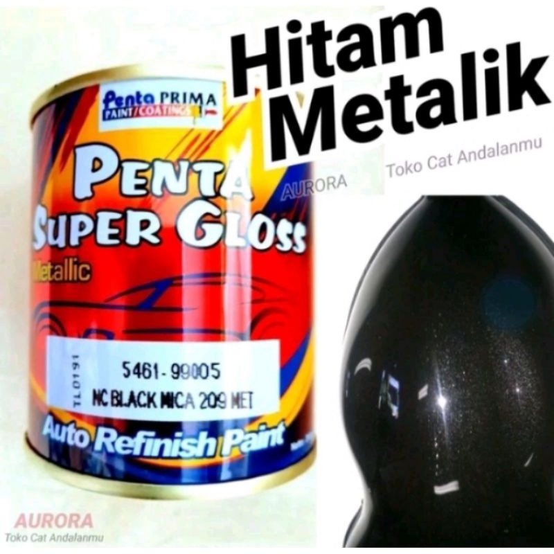 Cat Penta Super Gloss Black Mica 209 Met 5461-99005 Hitam Metalik