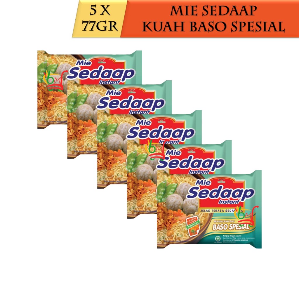 

5PCS Mie Sedaap Baso Spesial Mie Instan Kuah