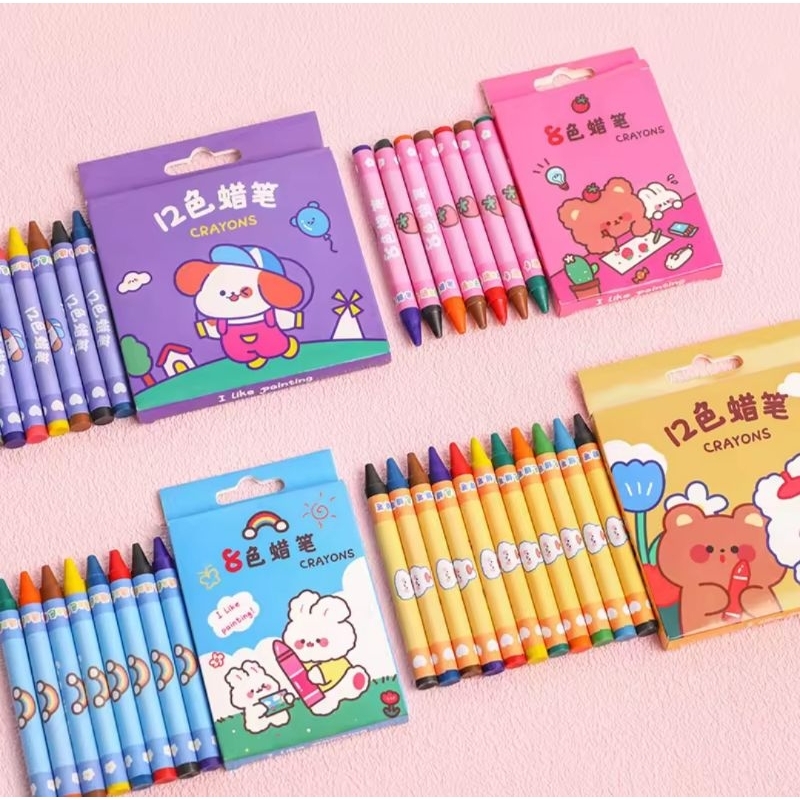 

MINI CRAYON LUCU 12 WARNA / MEWARNAI UNTUK ANAK ISI 12 WARNA