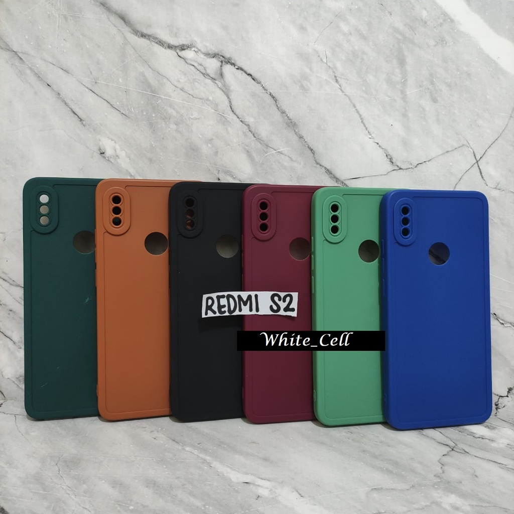 SoftCase Pro Camera Silicon Matte Case Full Cover Xiaomi Redmi 8A 8A Pro White_Cell