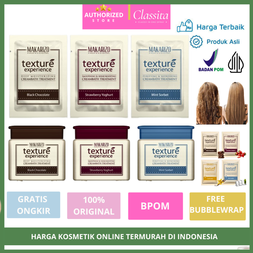 𝐂𝐋𝐀𝐒𝐒𝐈𝐓𝐀.𝐈𝐃 - Makarizo Hair Mask | Masker Rambut Makarizo | Makarizo Creambath | Masker Rambut Makar