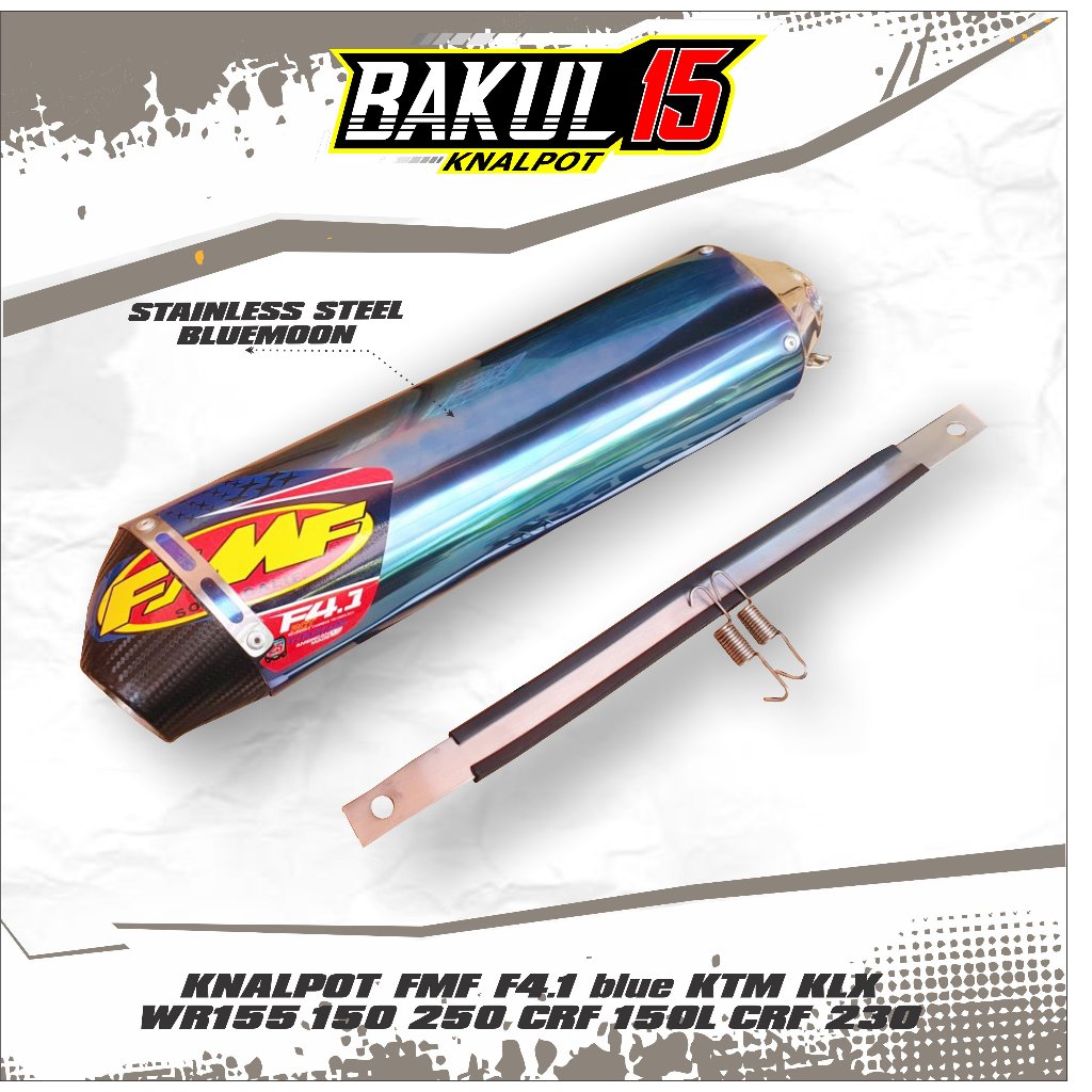 KNALPOT FMF F4.1 blue KTM KLX WR155 150 250 CRF 150L CRF 230 250