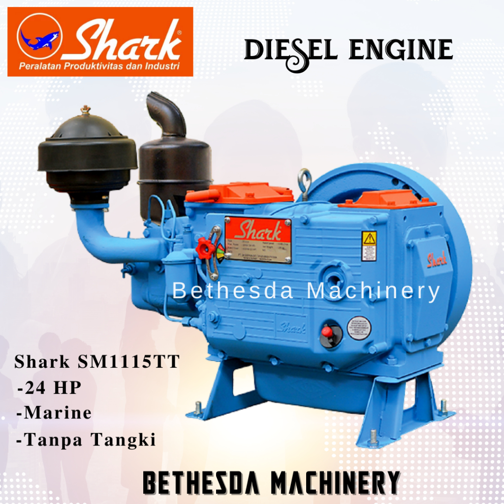 Mesin Diesel Penggerak 24 HP 24 PK Mesin Penggerak Marine SM1115TT Tanpa Tangki