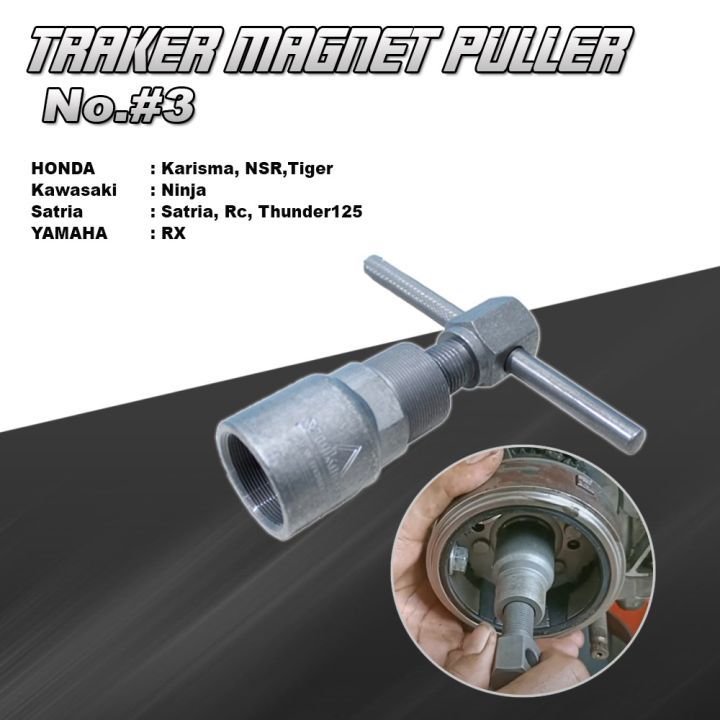 Treker Magnet No 3 #3 Alat Bengkel Motor Trecker Tracker Puller Buka Magnit/Magnet Honda : Karisma, 