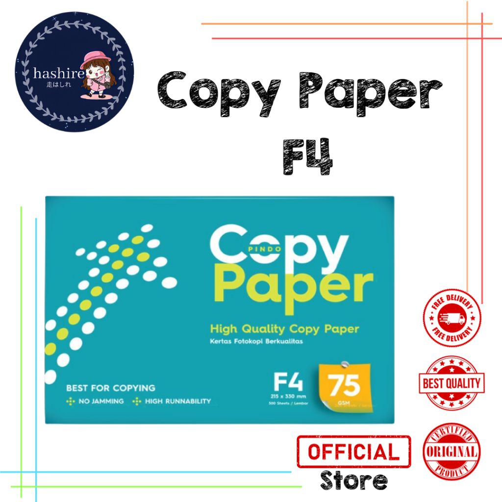 

Kertas HVS FotoCopy /Copy Paper /Print F4 75gsm 500 Lembar