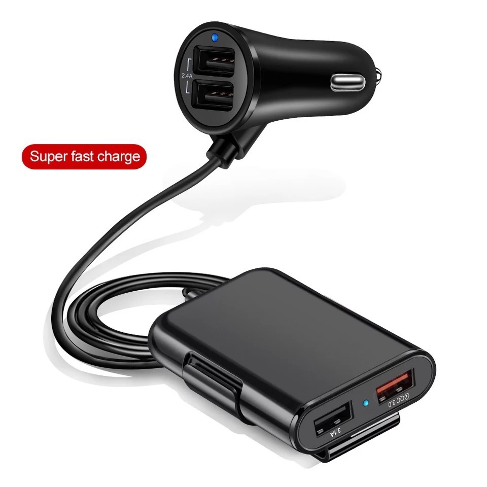 CHARGER MOBIL FAST CHARGING/CAR CHARGER/MODULATOR BLUETOOTH 4 PORT