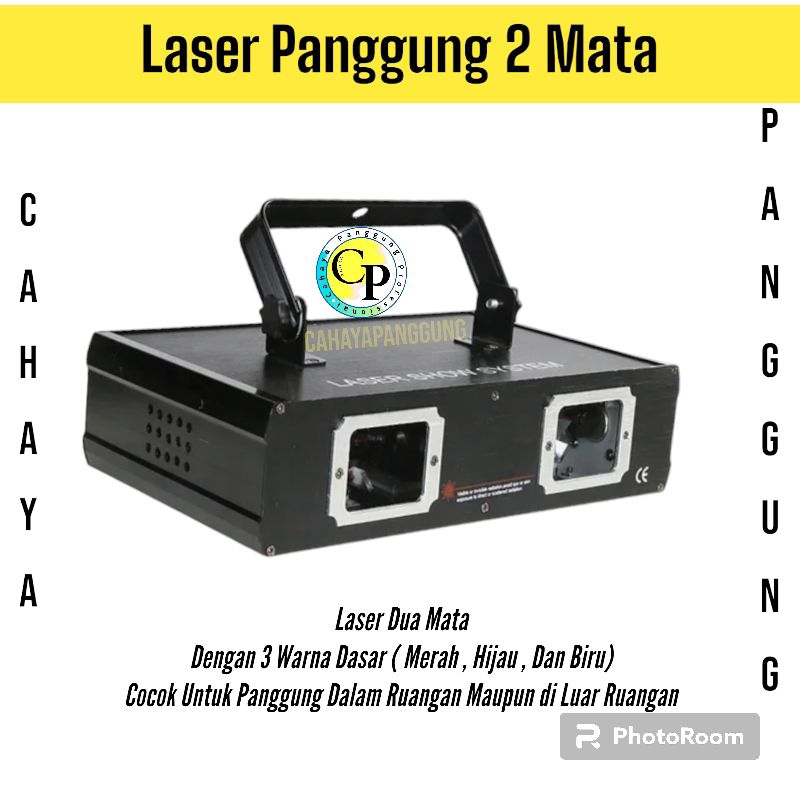 Lampu Panggung Laser 2 Mata Lighting