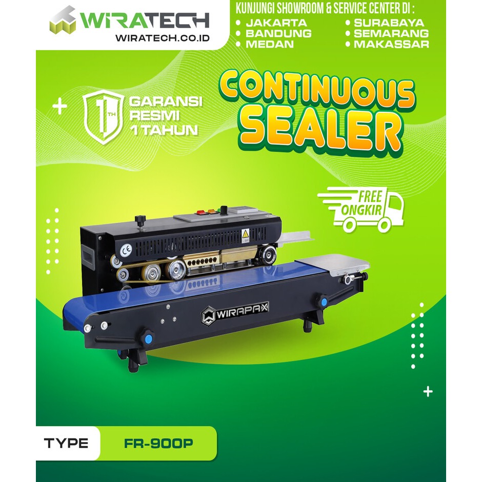 Mesin Continuous Sealer WIRAPAX FR-900PH Band Sealer Horizontal FR900 PH