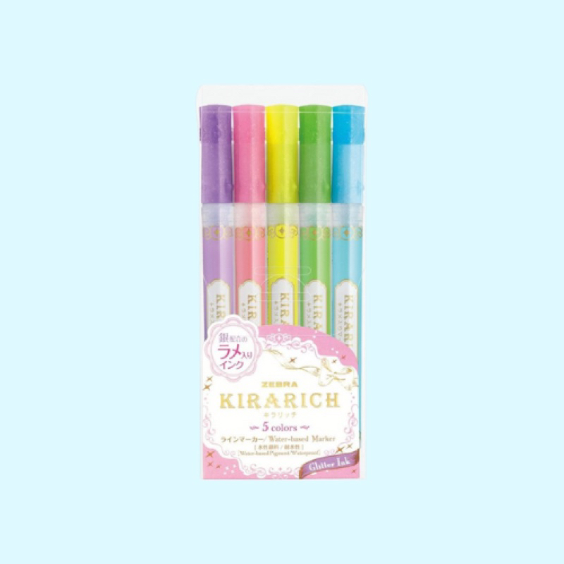 

Zebra Kirarich Higlighter (GLITTER INK)