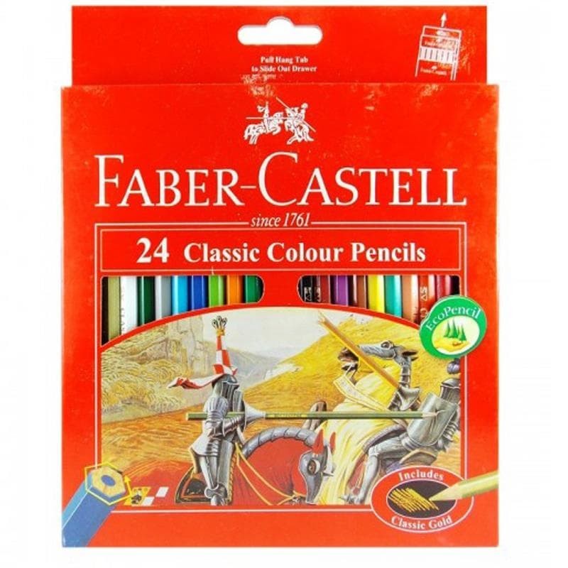 

Pensil Warna Faber Castell 24 Warna Panjang Classic