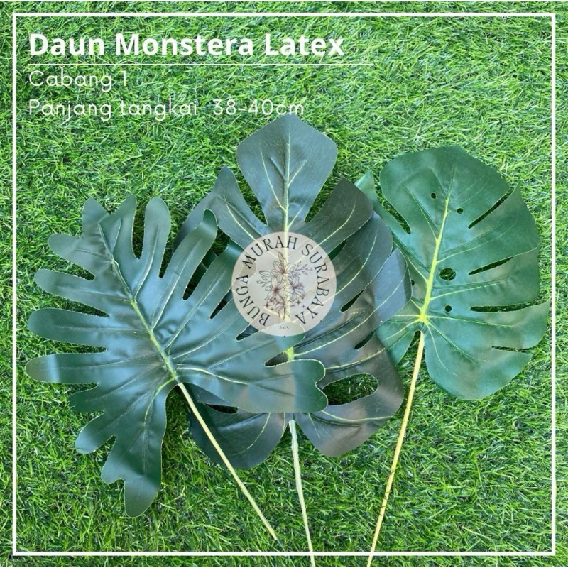 DAUN MONSTERA LATEX/DAUN ARTIFICIAL