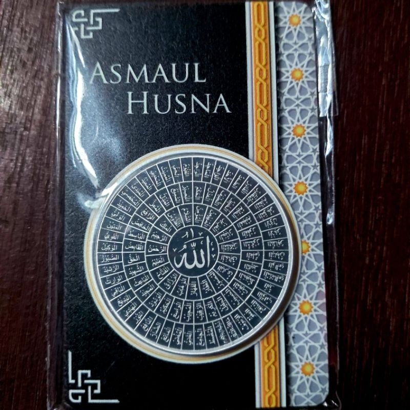 Isilver seri  Asmaul Husna 1 oz kemasan hitam no. seri cantik - silver medal 2022