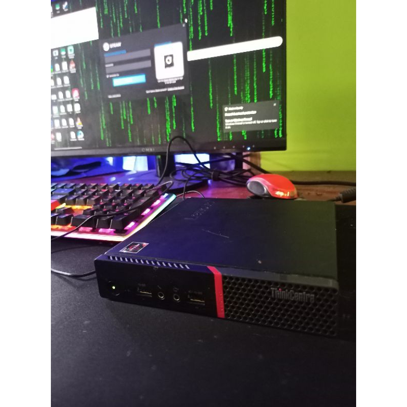 PC RYZEN 5 / MINI PC LENOVO M715Q AMD RYZEN 5 2400Ge RAM 16GB SSD 256GB