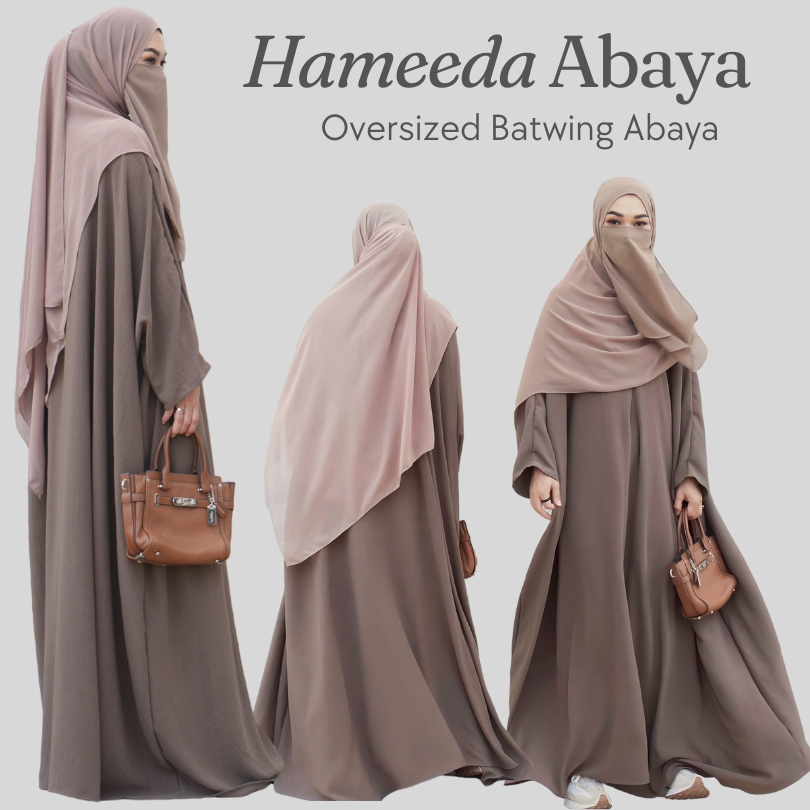 HAMEEDA ABAYA/ GAMIS HAMEEDA OVERSIZE