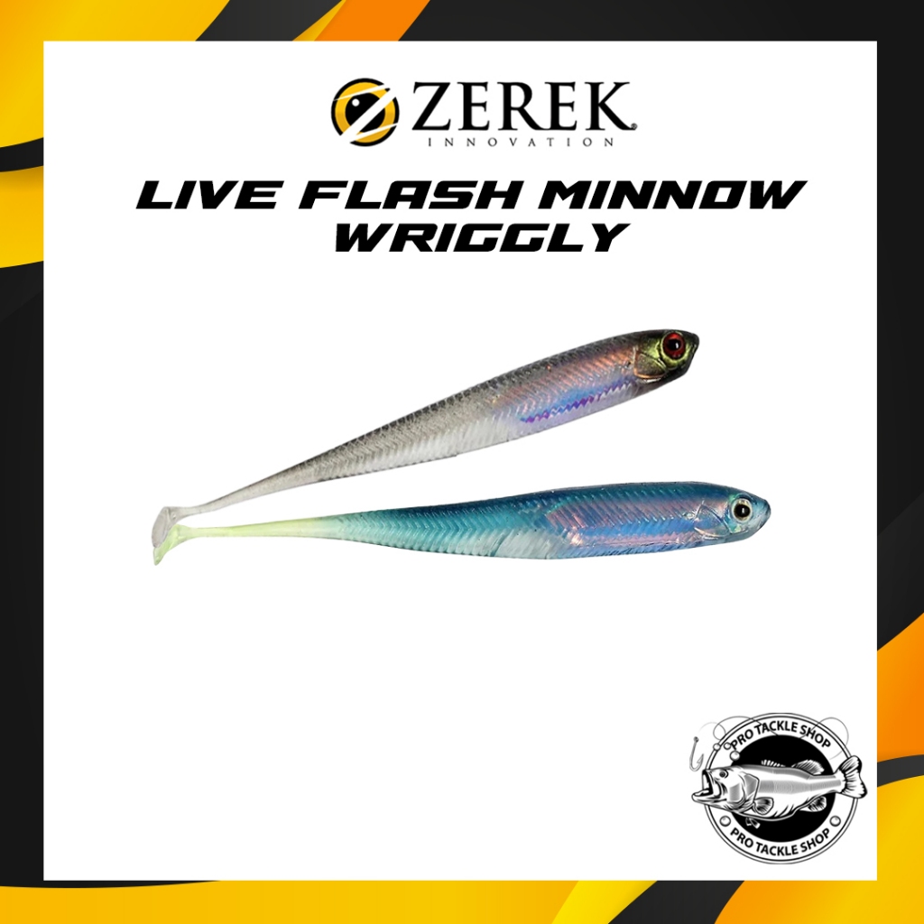 ZEREK Live Flash Minnow Wriggly Softlure 70MM - 90MM - 110MM - 130MM Soft Bait