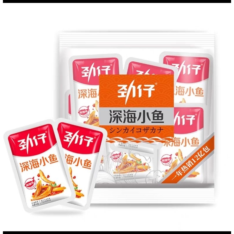 

jinzain ikan teri siap saji mala 70g / 劲仔小鱼麻辣味70克