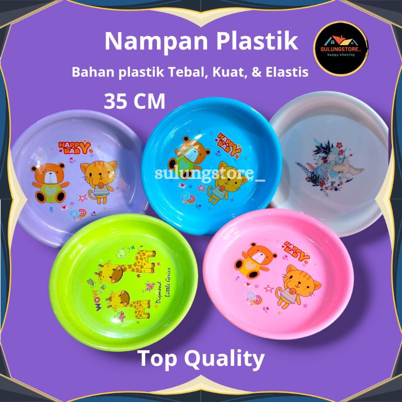 NAMPAN BULAT / NAMPAN PLASTIK BULAT / NAMPAN CANTIK / NAMPAN SAJI