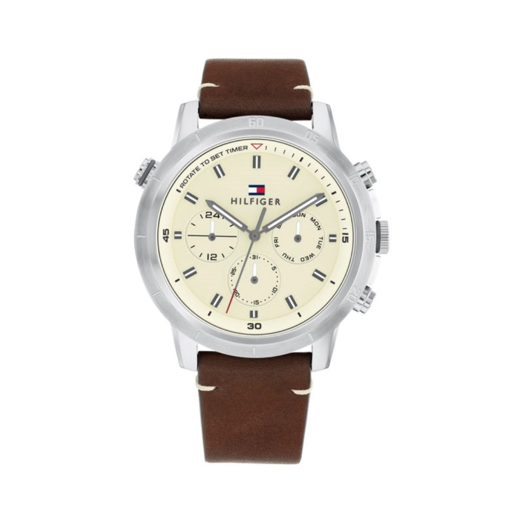 Tommy Hilfiger Troy Leather Strap Chronograph 1792102