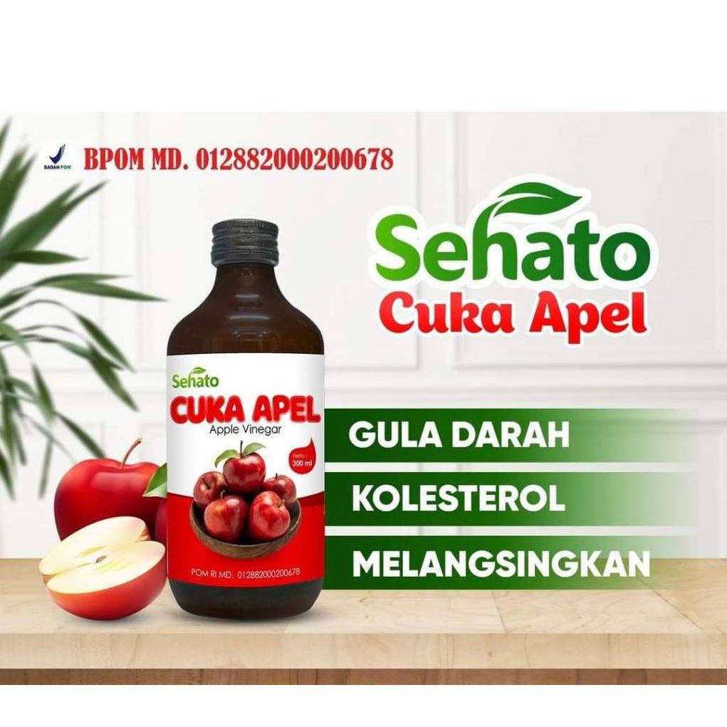 

SARI CUKA APEL BATU MALANG SEHATO 300ML - APPLE CIDER VINEGAR 100% MURNI SARI CUKA APEL