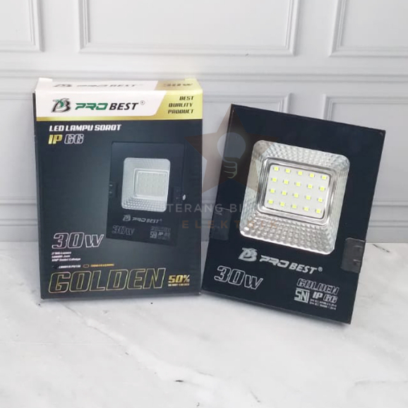 Lampu sorot led 30 watt lampu sorot tembak led  30 watt 30 w probest golden super bright