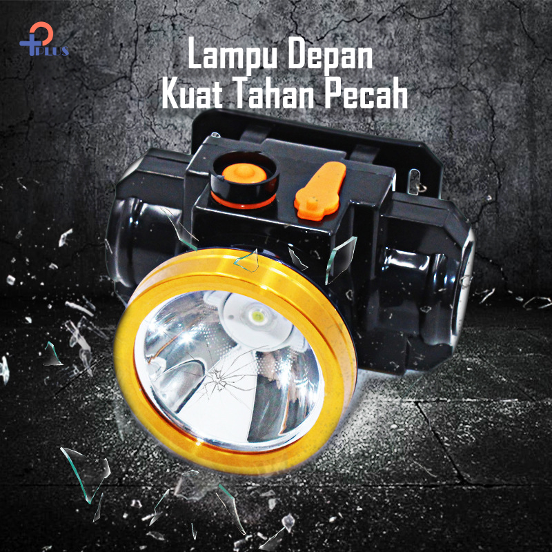 [ Pplus } Senter Kepala Murah LED Super Terang Head Lamp Nyala 20W / 30W / 50W Waterproof Tahan air hujan