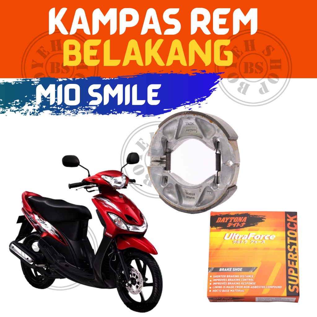Kampas rem belakang tromol mio smile daytona original 5061
