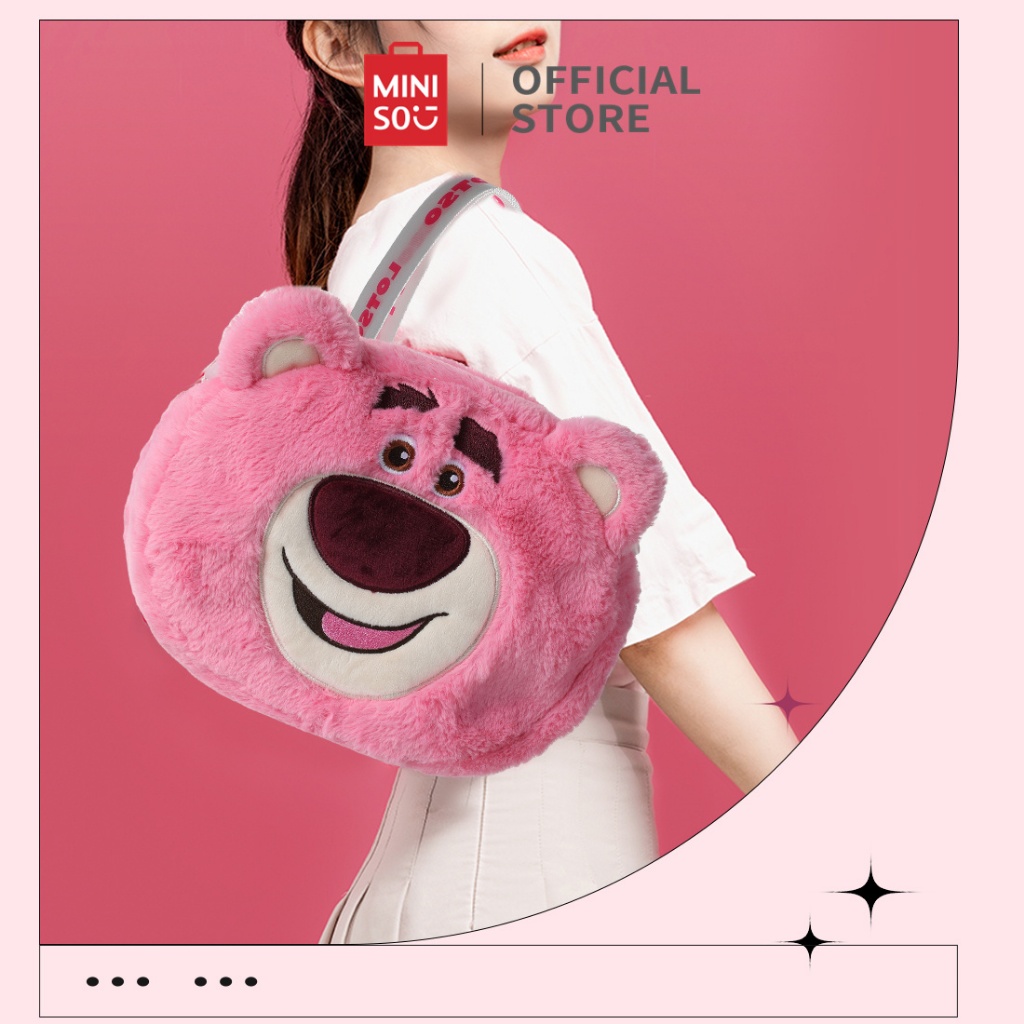 Miniso x Lotso Tas Selempangg Mewah Wanita Lucu