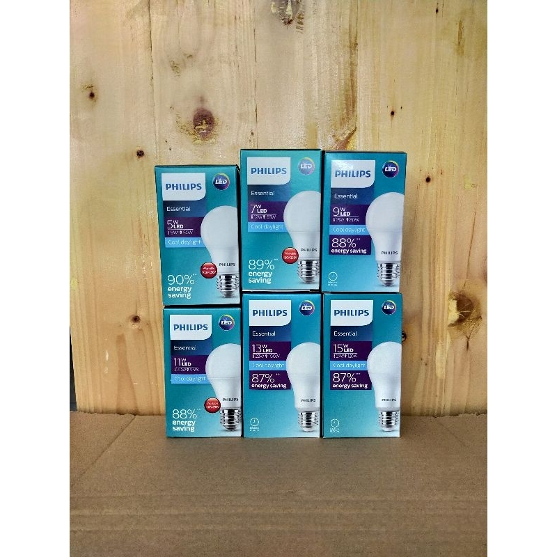 Lampu Bohlam LED Bulb PHILIPS 5 7 9 11 13 15 Watt Cahaya Putih