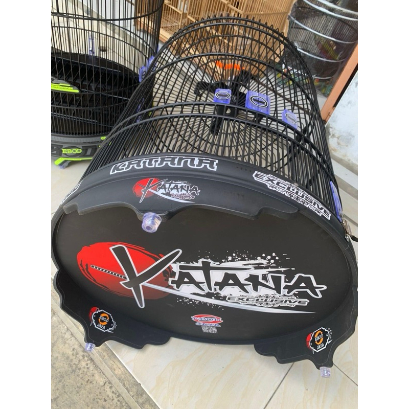 SANGKAR KANDANG MURAI EBOD KATANA BLACK DOFF