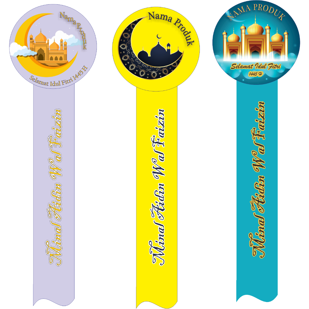 

Stiker label toples kue lebaran, Stiker toples
