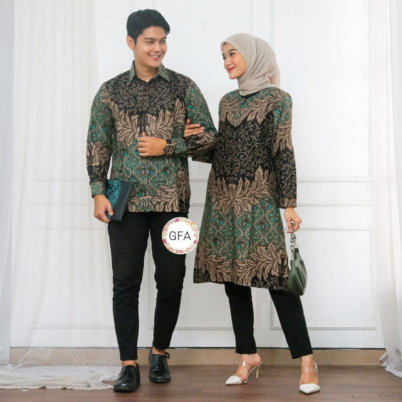 Couple Batik Pasangan kemeja Dan Tunik batik / Tunik Batik /Kemeja Batik/Couple Batik