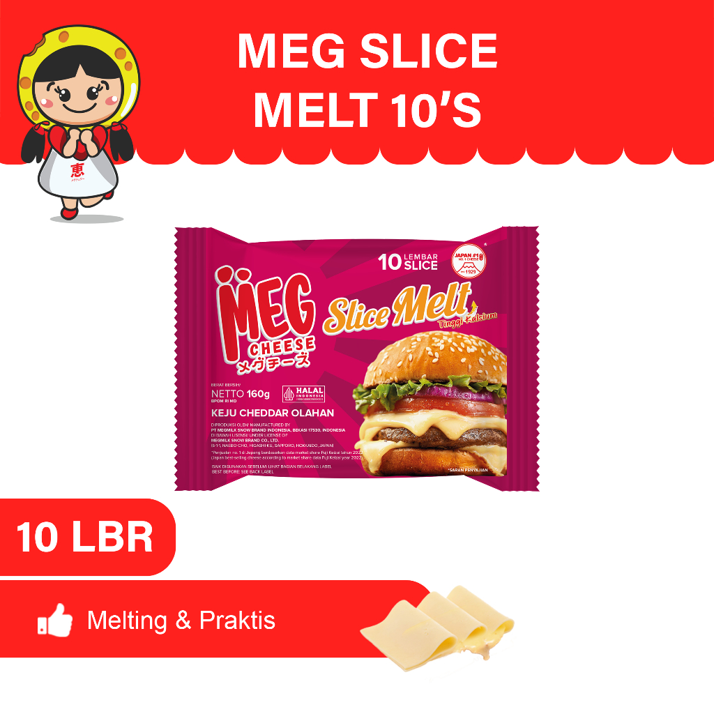 

MEG Cheddar Slice Melt 10 slices