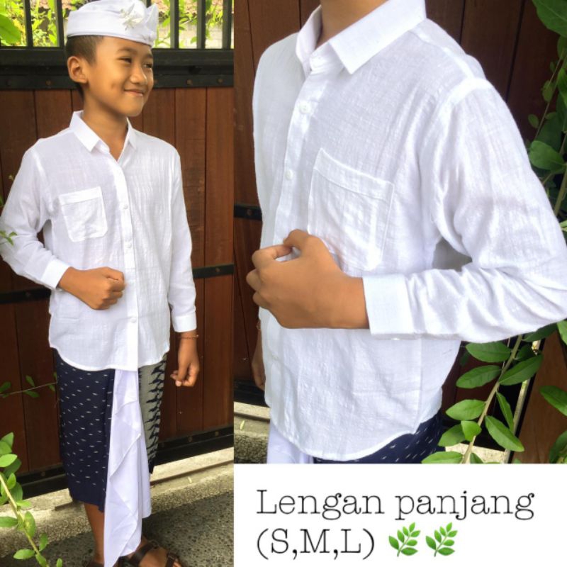 Kemeja anak serat bambu ll kemeja anak laki