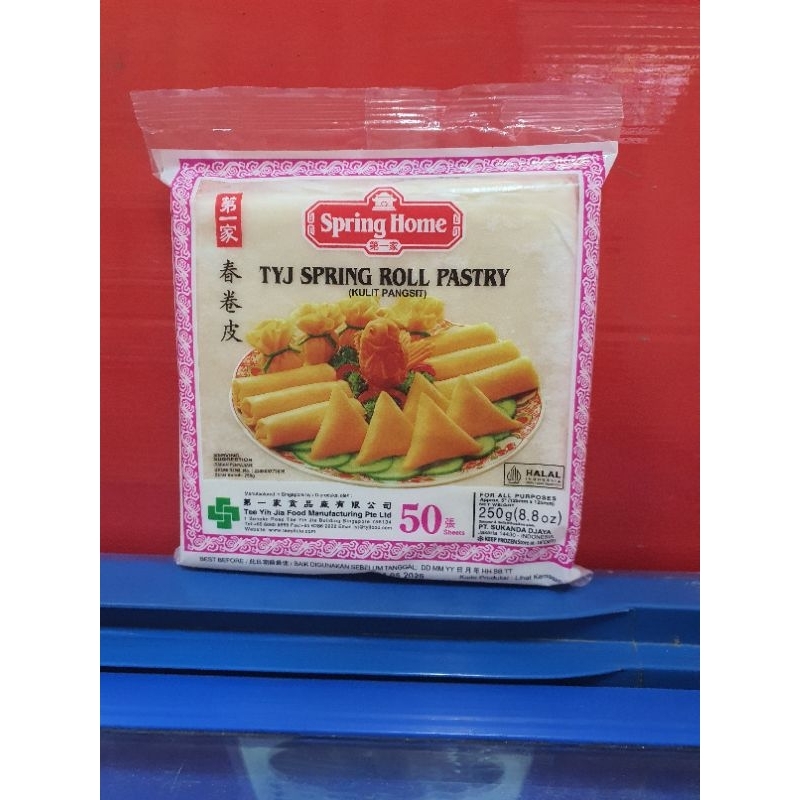 

Spring Home TYJ Spring Roll Pastry ( kulit pangsit ) 50 sheets/ 20 sheets