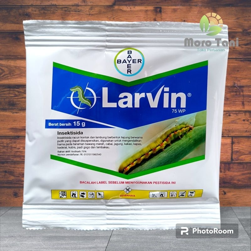 LARVIN 75 WP Insektisida Ulat dan Telur 15 GRAM
