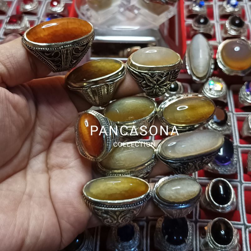 ANEKA JENIS  BATU AKIK PANDAN MERAH_NANAS_KAPAS_LUMUT_SUTRA  DLL