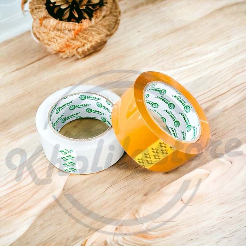 

Lakban OPP Bening Coklat Sanpack 100 yard x 45 mm