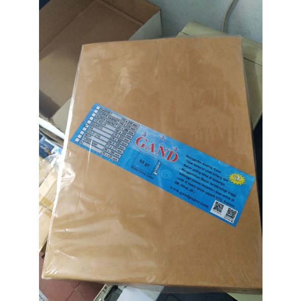 

Terlaris Today Amplop coklat A4 seal lem merek Gand buruan