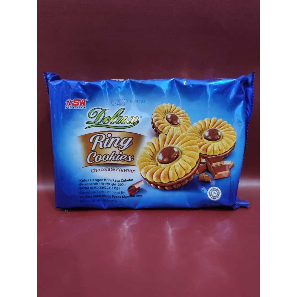 

ASW Deluxe Ring Cookies 300gr - Biskuit Dengan Lapis Coklat